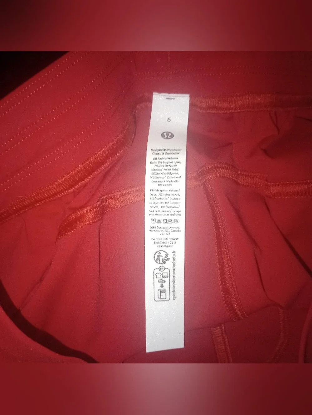 NWT Lululemon Adapted State HR Jogger Size 6 Regular Length in Red